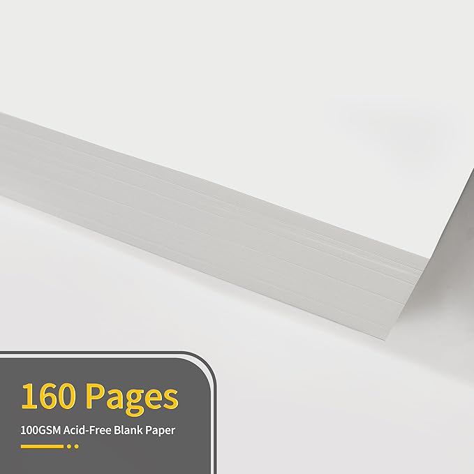 Annecy Blank Journal Notebook, Medium 5.5x 8.25, 160 Pages 100GSM Writing Paper, A5 Deep Green Faux Leather Cover with Pen Loop