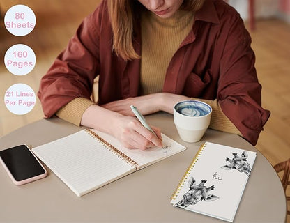 Giraffe Gifts,Giraffe Notebook Journal,Cute Giraffe Gifts for Women Teen Girls Kids,Animal Lover Gifts for Kids,Travel Journal Diary,Hardcover Spiral Notebooks for Writing,5.5x8.3 Inch