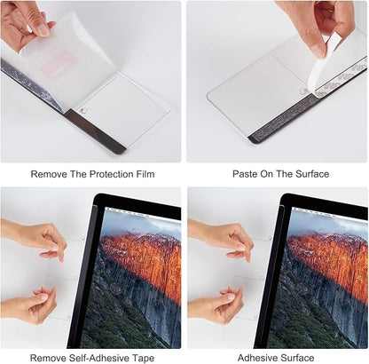 Office Desk Accessories 2pcs Multifunction Computer Monitor Memo Board - Transparent Computer Side Panel Memo Creative Monitor Side Panel Suitable for Office Home Desktop (Monitor Memo Board 3)