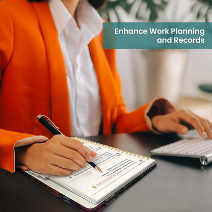 2026 Planner, Weekly and Monthly Planner for Women, Jan 2026 - Dec 2026 Pretty 2026 Calendar Planner with Monthly Tabs, Inner Pocket, Spiral Binding, Perfect for Office Home School - 6.3" x 8.5", Tropical Palms