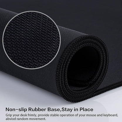 Canjoy Gaming Mouse Pad (31.5x15.7in) 3mm Thickness XX-Large Extended Mousepad Big Computer Keyboard Full Desk Mousepad with Anti-Slip Base Anti-Fray