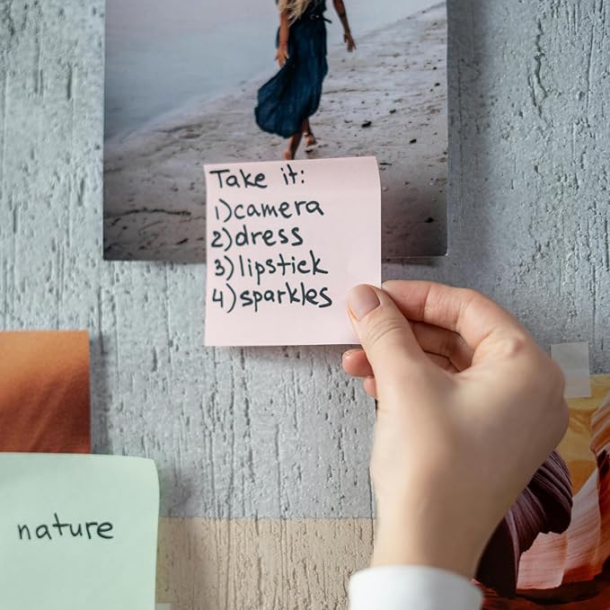 QILIMA(100 Sheets/pad) Sticky Notes 3”x3”12 Pads, Pastel Colors Sticky Notes, Sticky Note, Self-Stick Note Pads, Sticky Pads Sticky Notes Aesthetic, Sticky Notes Bulk