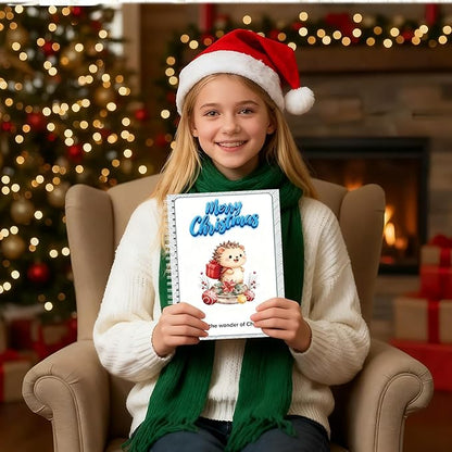 Semyifu Christmas Gift Card Book - Surprises on Every Page, DIY Spiral-Bound Merry Christmas College Survival Kit, Greeting Card Book for Students & Graduation Gifts (S24)