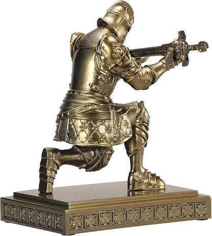 Medieval Knight Pen Holder Office Desk Decor Gifts for Men Father Husband Him Unique