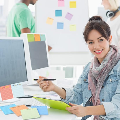 Yinder 24 Pcs Inspirational Sticky Notes Christmas Stocking Stuffers Motivational Sticky Notes Pad Employee Appreciation Gift Bulk for Teacher Nurse Coworker Office 3 x 3'' (Inspirational,Light Color)