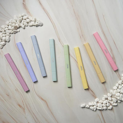 BLIEVE- Aesthetic Bible Highlighters No Bleed Through Assorted Colors, Cute Highlighter Dual Tip For Journaling Supplies And School Accessories, Bible Highlighters And Pens No Bleed (CANDY)