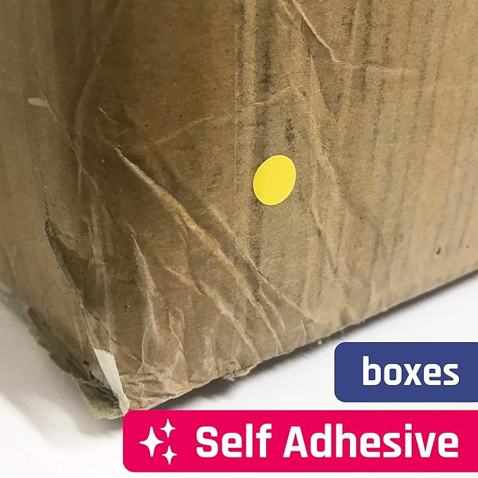 1200 Pack, 1" Round Colored Dot Stickers Labels - 10 Assorted Colors