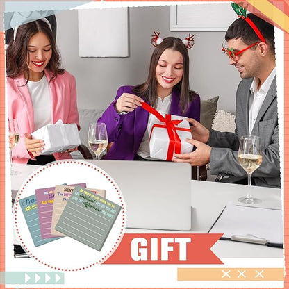 Yinder 24 Pcs Inspirational Sticky Notes Christmas Stocking Stuffers Motivational Sticky Notes Pad Employee Appreciation Gift Bulk for Teacher Nurse Coworker Office 3 x 3'' (Thank You,Morandi)