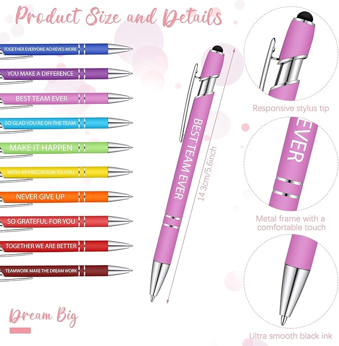 Geyee 24 Pcs Employee Sticky Notes with Funny Pens Fun Notepads for Adults Coworkers Nurse 3 x 4 Inch to Do List Notepads with Sayings Pen for Lab Week Gifts Teacher Office Supplies