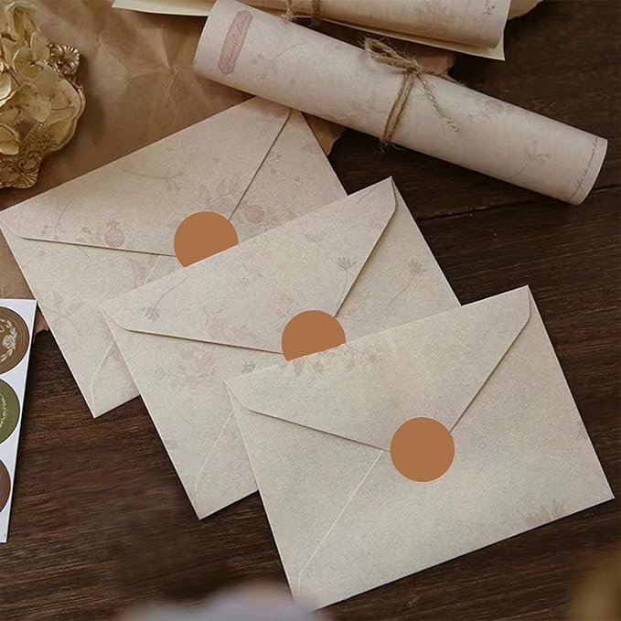 Starboling 800Pcs 1inch Brown Round Color Coding,Dot Stickers Labels,Can Writing for Office,Student Classroom and Other Scenarios