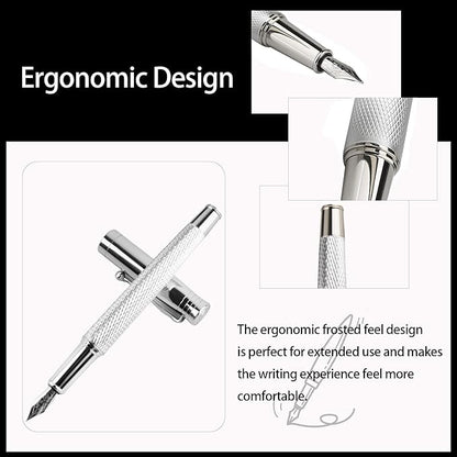 FEIDIAO Calligraphy Fountain Pen Set Deluxe Pen for Writing with 18 Ink Cartridges,Replacement Fine Nib,Ink Converter,Syringe Filler,Calligraphy Pen for Beginner Men Women