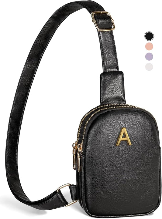 Gifts for Teen Girls Women, Initial Cross body Bag Fanny Pack for Women Girls, Teen Girl Gifts Trendy Stuff, Birthday Gifts Idea, Thank You Gift for Her