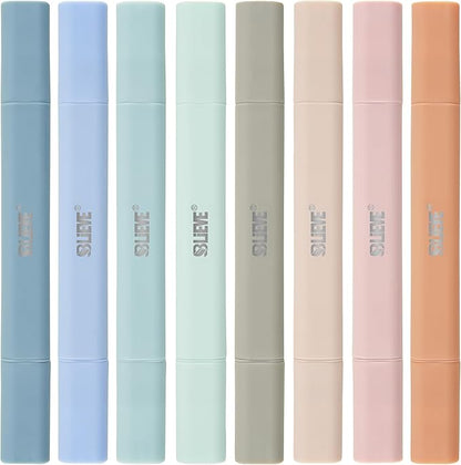 BLIEVE- Aesthetic Bible Highlighters No Bleed Through Assorted Colors, Cute Highlighter Dual Tip For Journaling Supplies And School Accessories, Bible Highlighters And Pens No Bleed (COASTAL DREAM)