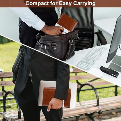 ZCZN Lined Journal Notebooks for Work, 5.5x8.3 in, 192 Pages, Hardcover Leather A5 Journals for Writing, Diary & Travel, College Ruled Journaling Notebooks for School, Office, Home (Brown*6)