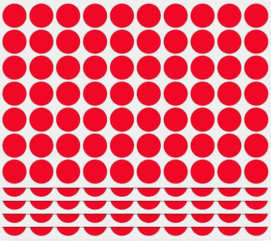 PARLAIM 3/4 Inch Coding Circle Sticker Labels,Pack of 1050 Round Color Code Dot Labels Stickers for Home Office Marking,Organizing (Red)