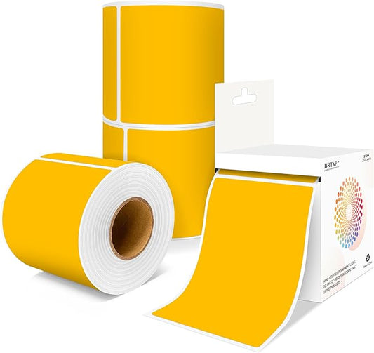 3x5 Inch Home Moving Labels 4 Rolls 1000 Stickers, Large Packing Box Labels Rectangular Colored Inventory Stickers for Moving Supplies Color Coded (Fluorescent Orange)