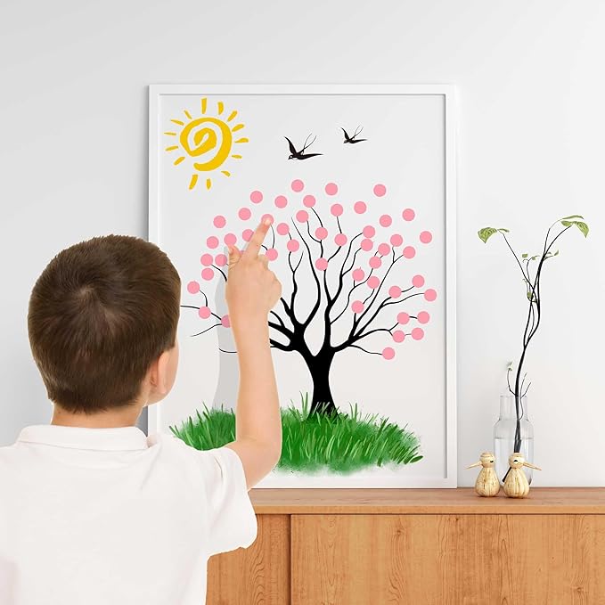 1000PCS Pink Colored Dot Stickers Round Coding Circle Label Stickers 0.5 inch Label in Dispenser Box for Office Classroom