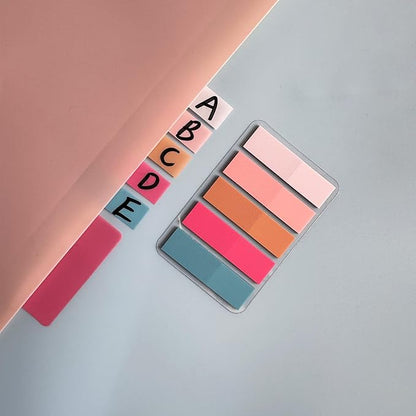 ELII 500 PCS Sticky Index Tabs 2 Inch Colorful Sticky Tabs for Notebooks, Page Markers Tabs for Binders