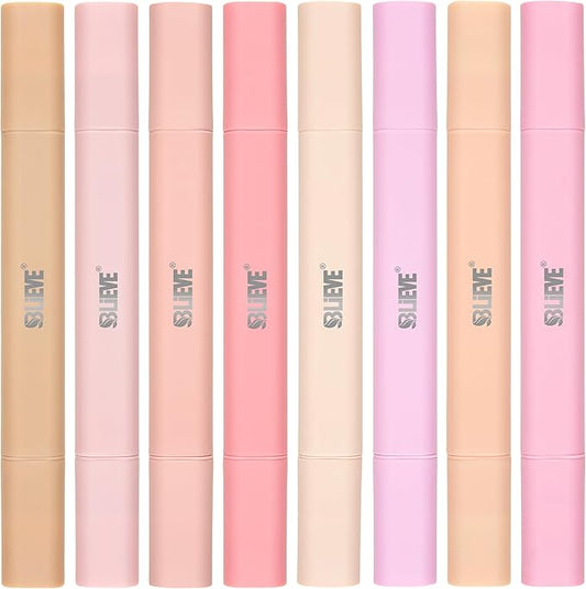 BLIEVE- Aesthetic Bible Highlighters No Bleed Through Assorted Colors, Cute Pink Highlighter Dual Tip For Journaling Supplies And School Accessories, Bible Highlighters And Pens No Bleed (ROSES)