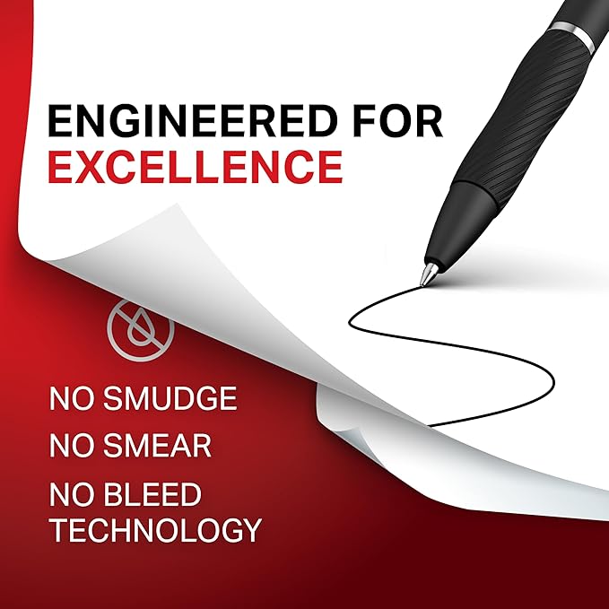 Sharpie S-Gel, Gel Pens, Bold Point (1.0mm), Black Ink, 12 Count - Writing, Journaling, Note-Taking, College, Teacher Supplies, Office, Back to School