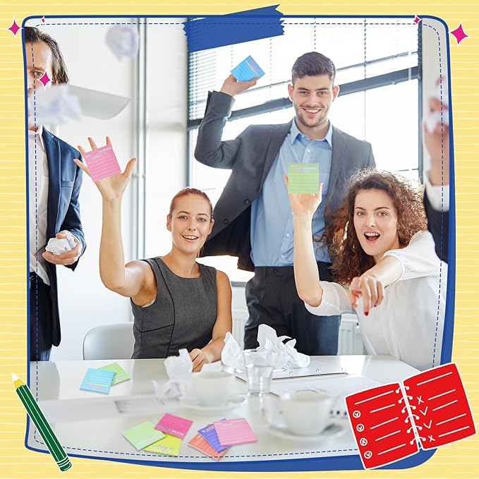 Yinder 48 Pcs Employee Appreciation Sticky Notes Xmas Gift Bulk Motivation Note Pads Mini Inspirational Note Gift for Teacher Nurse Staff Coworker Office Supply 3 x 3'' (Appreciation,Classic Color)