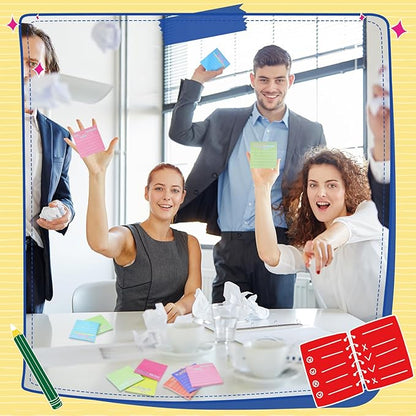 Yinder 48 Pcs Employee Appreciation Sticky Notes Xmas Gift Bulk Motivation Note Pads Mini Inspirational Note Gift for Teacher Nurse Staff Coworker Office Supply 3 x 3'' (Appreciation,Classic Color)