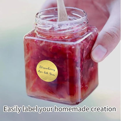 Starboling dot Stickers,800Pcs 1inch Gold Round Coding Label,Circle Stickers,Can Writing for Office,Student Classroom and Other Scenarios