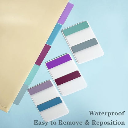 ELII 500 PCS Sticky Index Tabs 2 Inch Book Tabs,Page Markers File Tabs Self Adhesive, Labels for Pages Notebooks