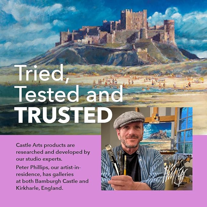 Castle Art Supplies 100 Piece Drawing & Sketching Set | Graphite, Charcoal, Pastel, Metallic Pencils + More for Professional and Adult Artists