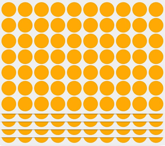 PARLAIM 3/4 Inch Coding Circle Sticker Labels,Pack of 1050 Round Color Code Dot Labels Stickers for Home Office Marking,Organizing (Orange)