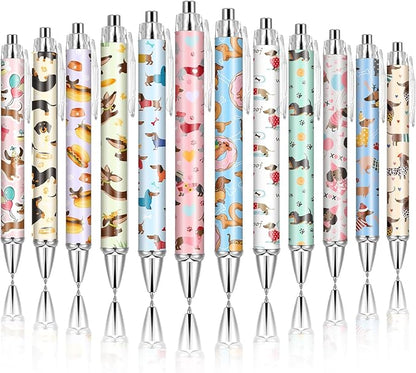 12 Pcs Dog Gifts for Dog Lovers Animal Lover Gift Office Gift Cute Fancy Dachshund Ballpoint Pen 1.0 mm Black Ink Pen for Students School Office Supplies Christmas