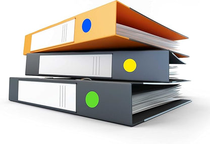 PARLAIM 4 Rolls 4000PCS 1 inch Round Color Coding Circle Dot Labels, 4(Red/Green/Yellow/Blue) Color- Coding Label Sticker for Home Office Classroom