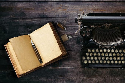 cuero 3 Moon Blue Lapiz Embossed Vintage Leather Journal for Men & Women - 176 Pages, Antique Handmade Deckle Edge Vintage Paper, Leather Journal Writing Notebook Dairy Gift(10 inch by 13 inch, Black)