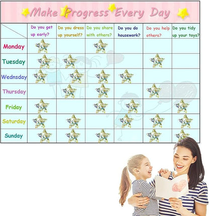 1" Small Holographic Glitter Star Stickers for Kids Reward, 500 Pcs Foil Tiny Star Metallic Stickers Roll for Wall, Crafts and Classroom Teachers