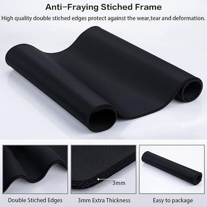 Canjoy Gaming Mouse Pad (31.5x15.7in) 3mm Thickness XX-Large Extended Mousepad Big Computer Keyboard Full Desk Mousepad with Anti-Slip Base Anti-Fray