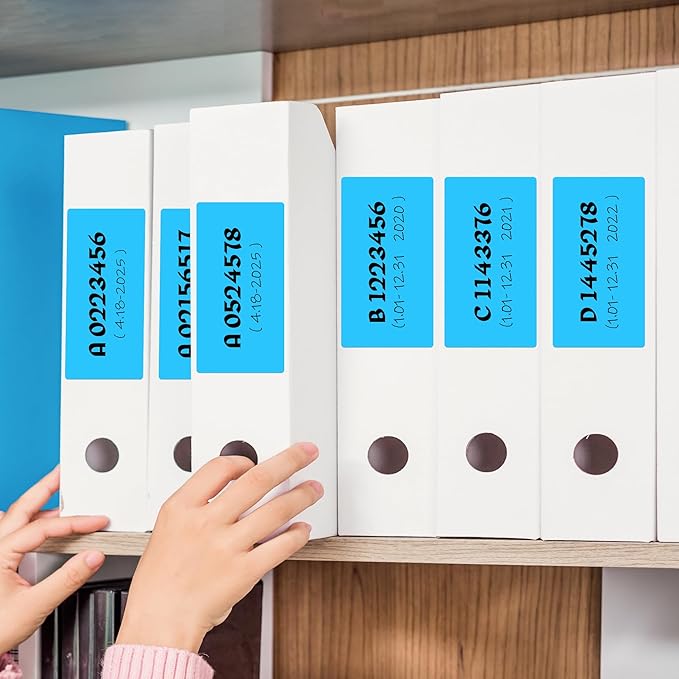 Rectangular Color Coding Packing Boxes Labels 3X5 Inch 250 Per Roll, Sky Blue Moving Stickers for Boxes Color Coded, Packing Labels Stickers for Inventory Warehouse