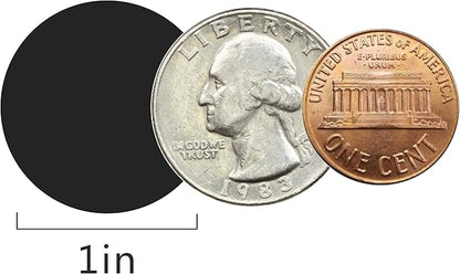 PARLAIM 1” Round Permanent Adhesive Color-Code Dot Stickers,1000 per Roll dots Label Dispenser Box,Black Circle Stickers Label for Office Classroom