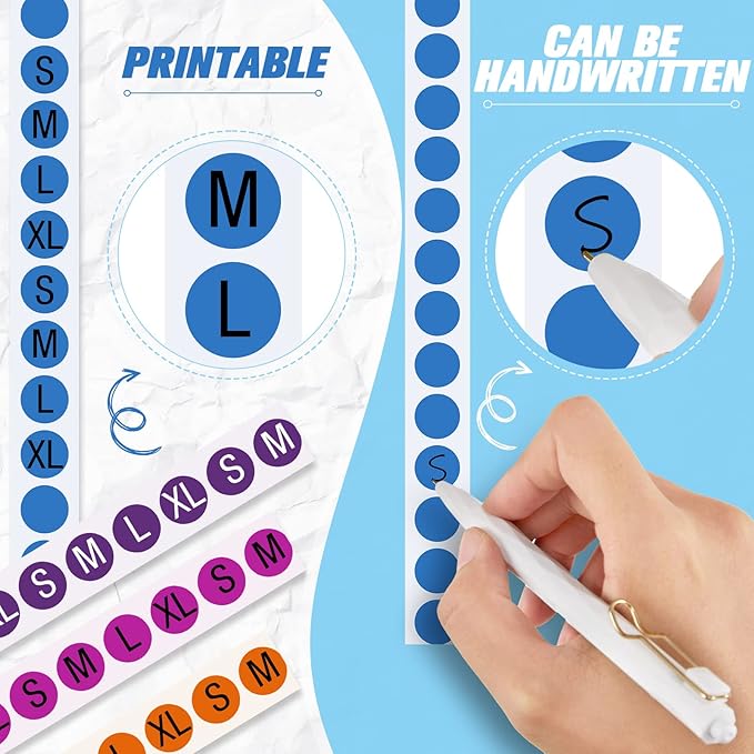 16000 Pieces 1/2 Inch Round Color Coding Labels Roll Dot Stickers Adhesive Solid Colors Circle Stickers for Inventory Organize, File Classification