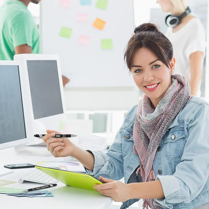 Zonon 12 Pcs Inspirational Pens Bulk Funny Ballpoint Pen with Stylus Tip Motivational Gifts for Christmas Teacher Coworkers Nurse School Office Supplies(Black,Motivational Style)