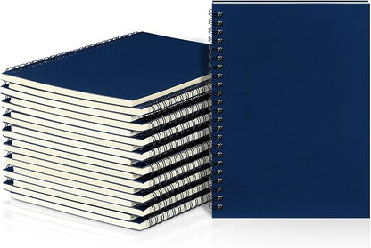 Yahenda Spiral Notebook Bulk A5 Journal Lined 8.3'' x 5.5'' Writing Composition Paper Small Notepad Subject Notebook for Students Office Business Back to School Supplies(Deep Blue,18 Pcs)