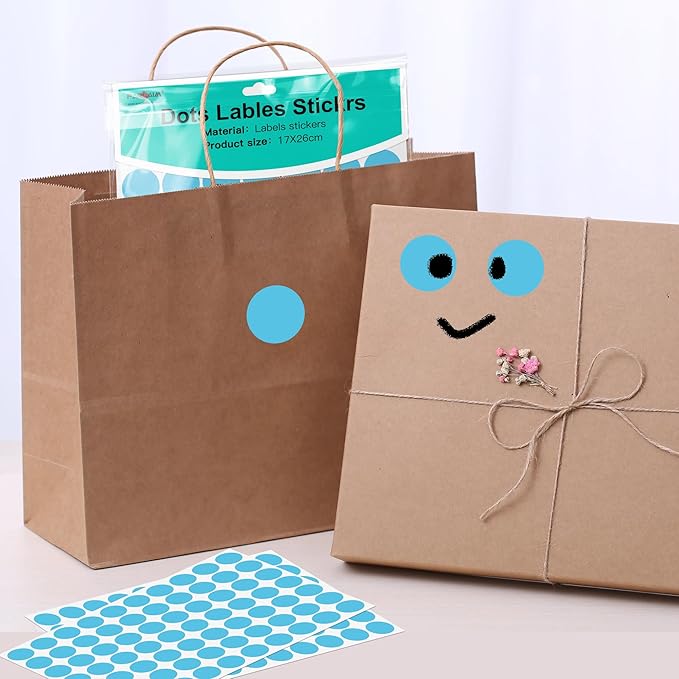 PARLAIM 3/4 Inch Coding Circle Sticker Labels,Pack of 1050 Round Color Code Dot Labels Stickers for Home Office Marking,Organizing(Sky Blue)