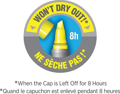 BIC Brite Liner Grip Highlighters, Chisel Tip (1.6 mm), Classic Yellow, 2-Count Pack, Best Highlighters for School Supplies and Office Supplies