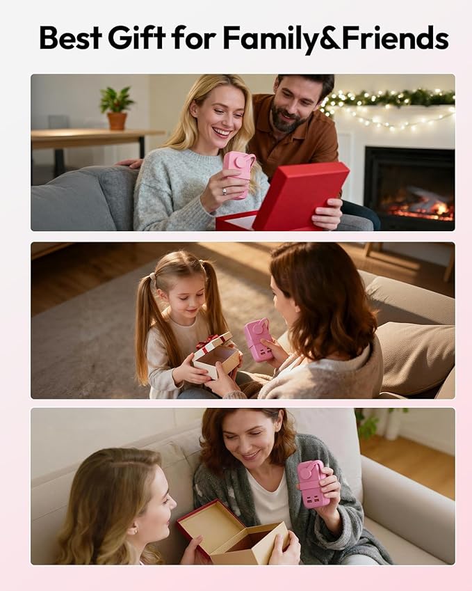 NTONPOWER GAN Ultra 65W Pink Fast Charging Station, Travel Power Strip with 3 Outlets 4 USB (2 USB C), Pink Extension Cord 4Ft, Kawaii Cute Accessories Compatible with MacBook, iPhone