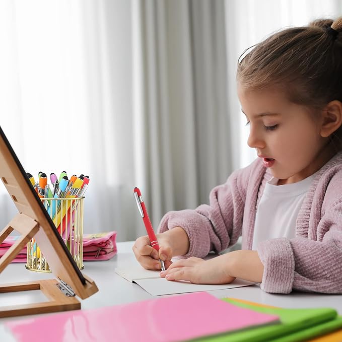 Zonon 12 Pcs Inspirational Pens Bulk Funny Ballpoint Pen with Stylus Tip Motivational Gifts for Christmas Teacher Coworkers Nurse School Office Supplies(Pastel Colors,Classic Style)