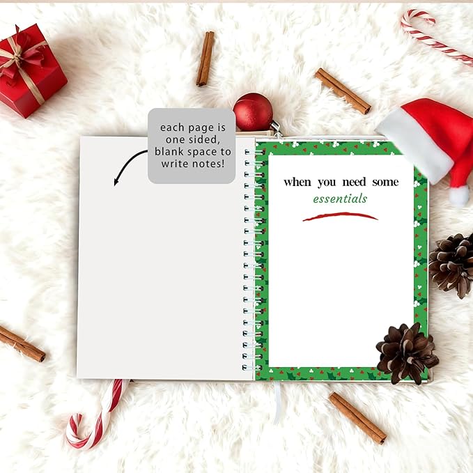 Semyifu Merry Christmas Gift Card Holder Book - DIY Spiral-Bound with Surprises, College Survival & Graduation Gift, Greeting Card Keeper for Holidays （S14）