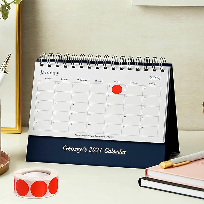 SHYGO® 1“ Red Circle Dot Stickers Color Coding Labels, 1000PCS 2 Rolls