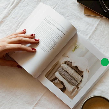 PARLAIM 1 Inch Round Permanent Adhesive Color-Code Dot Stickers,1000 per Roll dots Label Dispenser Box,Green Circle Stickers Label(Green)