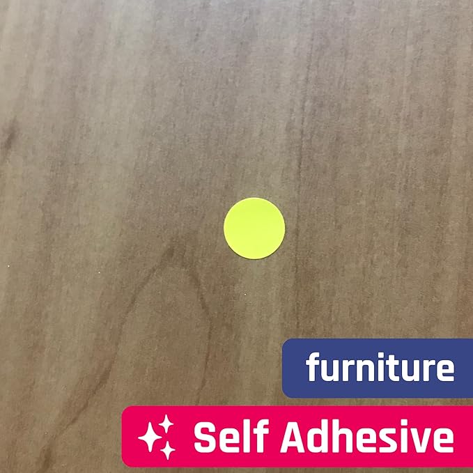 1200 Pack, 1" Round Dot Stickers Circle Labels - Yellow