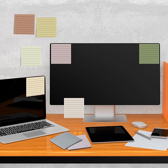 Yinder 24 Pcs Inspirational Sticky Notes Christmas Stocking Stuffers Motivational Sticky Notes Pad Employee Appreciation Gift Bulk for Teacher Nurse Coworker Office 3 x 3'' (No Words,Boho)