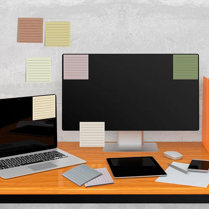 Yinder 24 Pcs Inspirational Sticky Notes Christmas Stocking Stuffers Motivational Sticky Notes Pad Employee Appreciation Gift Bulk for Teacher Nurse Coworker Office 3 x 3'' (No Words,Boho)